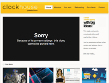Tablet Screenshot of clockhouse.co.uk
